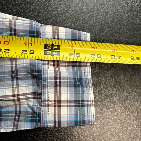 Columbia Men's Large Insect Repellent Plaid Button‎ Front Shirt Roll Tab Sleeve - Picture 13 of 16